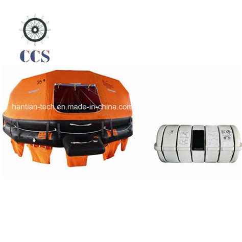 China Solas 25 Person Davit Launching Inflatable Life Raft D25
