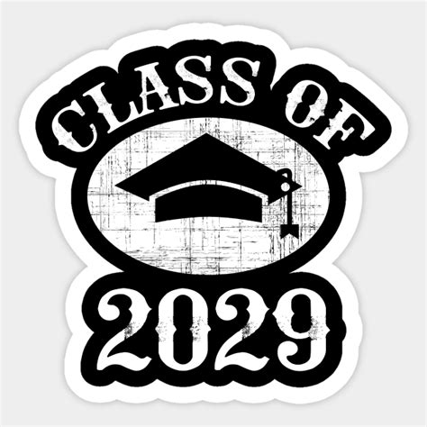 Class Of 2029 Grow With Me Graduation Year Class Of 2029 Sticker