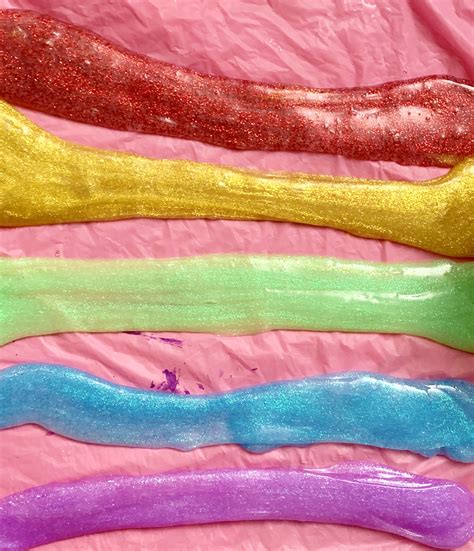 How To Make Rainbow Glitter Slime New Mom At 40