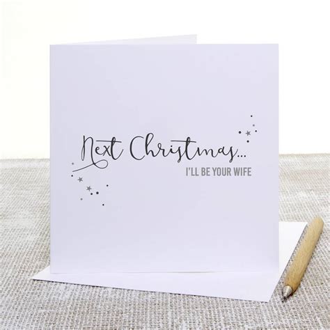 Ill Be Your Wife Calligraphy Christmas Card By Slice Of Pie Designs