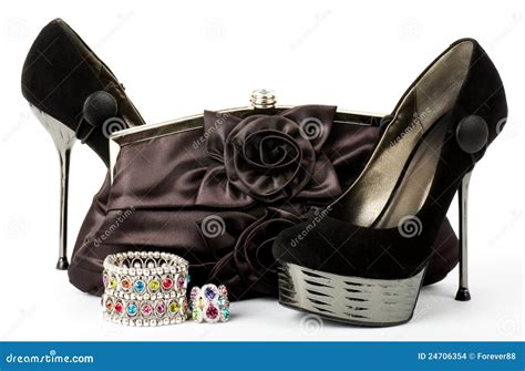 Shoes Handbag And Jewelry Stock Photo Image Of Enjoy 24706354