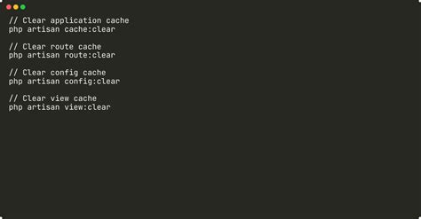 How To Clear Cache In Laravel
