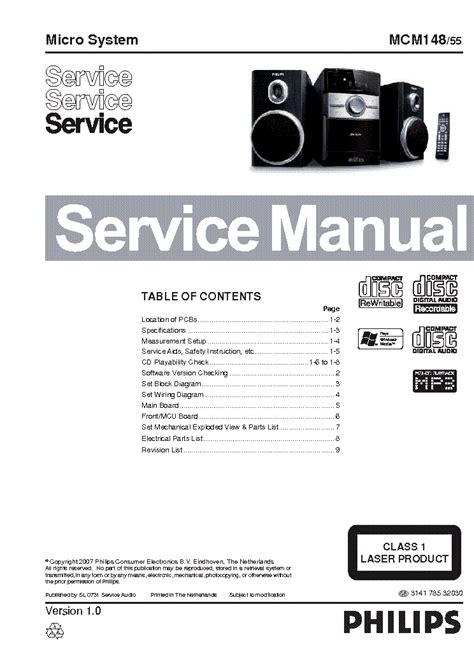 Philips Mcm148 55 Service Manual Download Schematics Eeprom Repair