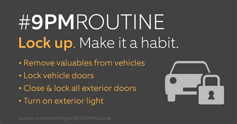 9pm Routine Tips Neighbors Public Safety Service Help Center