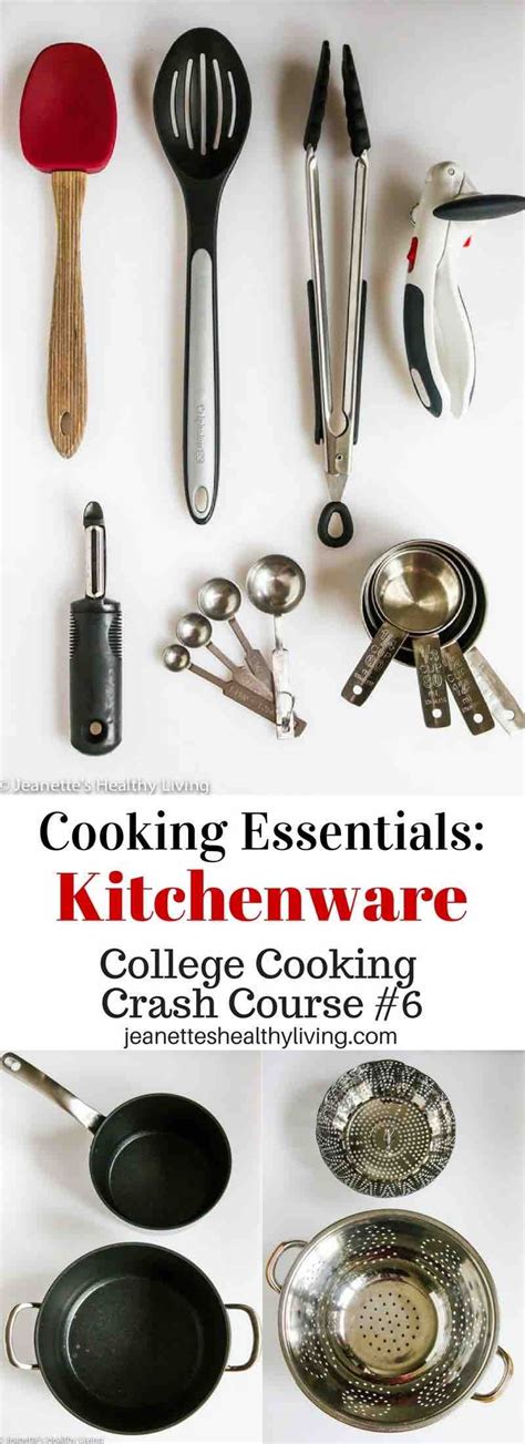 cooking healthy recipes beginners kitchenware basic essentials