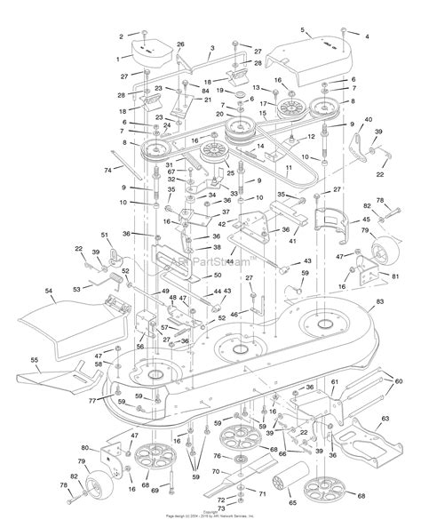 Murray 46904x92a Lawn Tractor 1996 Parts Diagram For Mower Housing