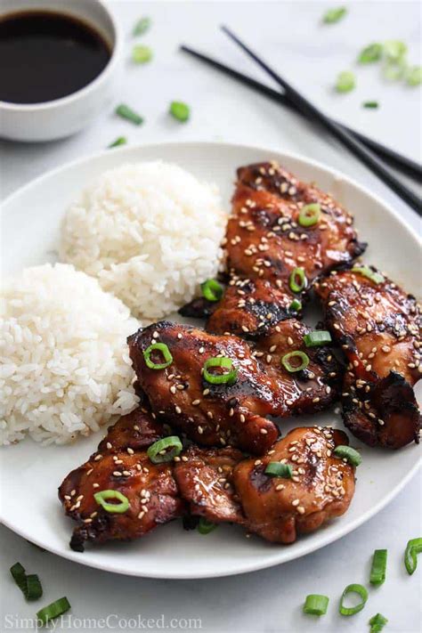 Stovetop Chicken Teriyaki Grilled Chicken Skewers Recipe With
