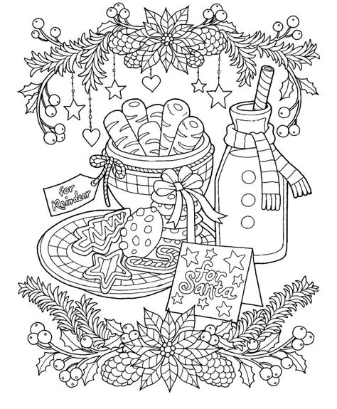 Not only are they delicious, but they are great for gifting to family, friends and neighbors or leaving out for santa. Christmas Milk and Cookies Coloring Page | coloring pages | Pinterest | Christmas coloring pages ...