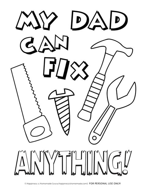 Free Fathers Day Printable Card And Coloring Page Show Dad How Much
