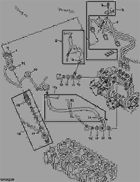 Fuel Injection Nozzles And Lines Tractor Compact Utility John Deere