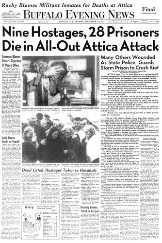 Sept 13 1971 45 Years Ago State Police Retake Attica Prison After Riot