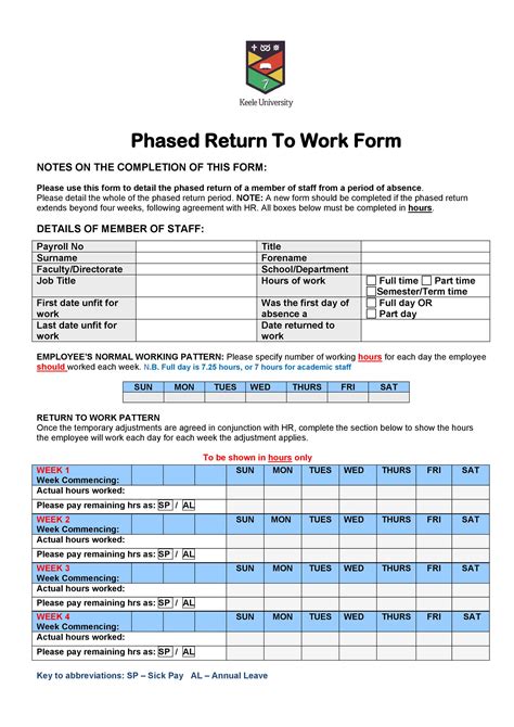 The form is available online which is to be duly filled and all the employees are needed to submit any return to work medical form provided by respective healthcare provider before joining the work after a. 49 Best Return To Work & Work Release Forms ᐅ TemplateLab