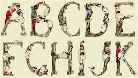 The Erotic Alphabet Of 1880 Human Figure Letters Sex Positions Etsy