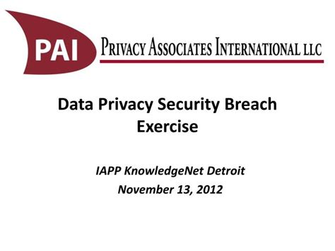 Ppt Data Privacy Security Breach Exercise Powerpoint Presentation