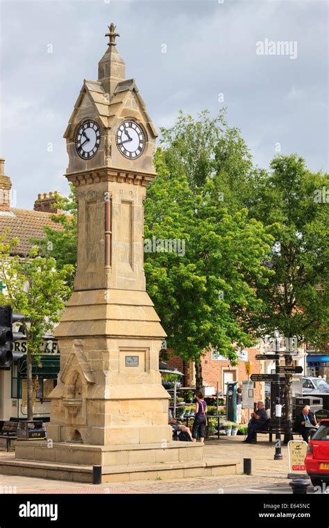 The Town Clock Market Place Thirsk Hambleton North Yorkshire England