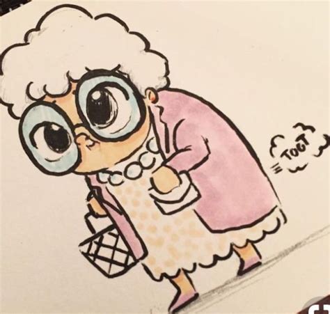 Grandma Sketch Cartoon Grandma Doodle Art Designs Cute Easy Drawings