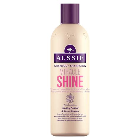 Aussie Miracle Shine Shampoo 300 Ml With Ginseng Extract Uk