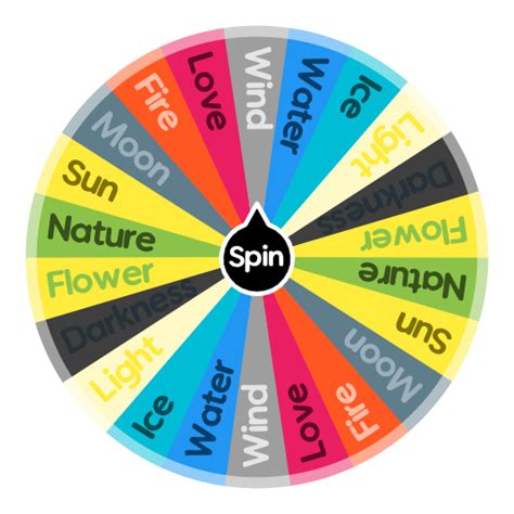 Elemental Spin The Wheel Random Picker