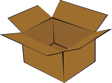 Cardboard Box Open · Free Vector Graphic On Pixabay