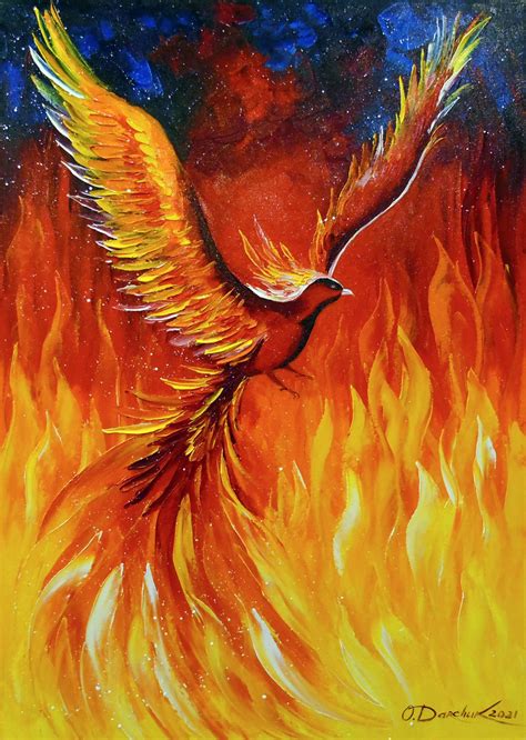 Phoenix Bird Oil Painting By Olha Darchuk Artfinder