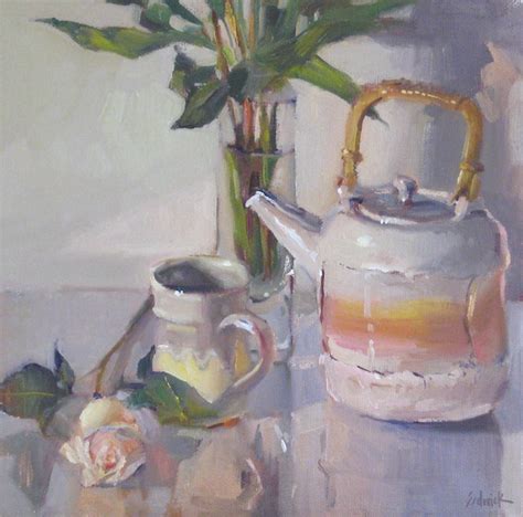 Sedwick Studio High Tea Still Life Oil Daily Painting Teapot Floral