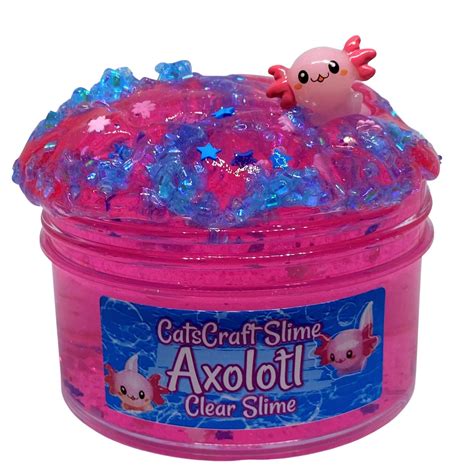 Axolotl Scented Crystal Clear Slime 💕handmade Slime Texture Thick