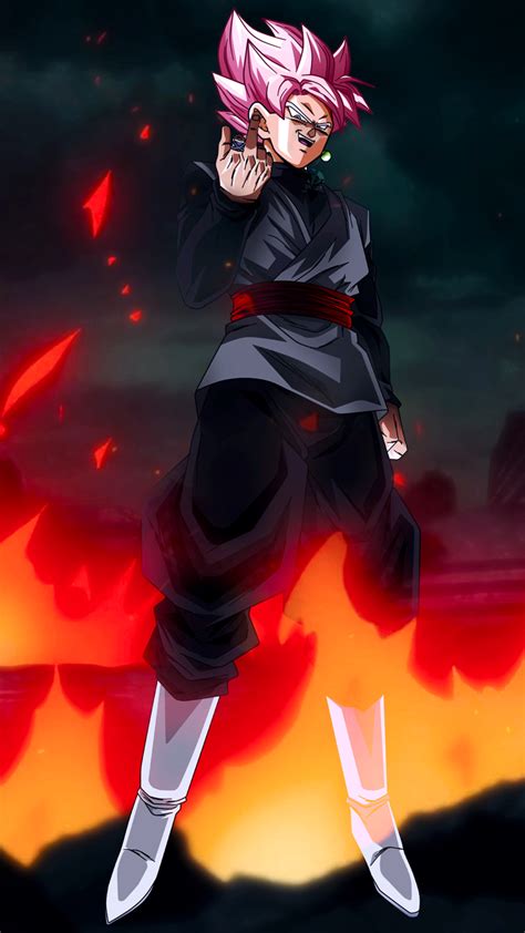 Ssr Goku Black W Fu Mobile Wallpaper 1080p By