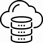 Cloud Database Icon Data Storage Computing Server