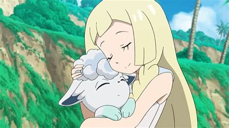 Lillie Gives Her Snowy A Hug By Willdynamo55 Pokemon Anime Characters Anime Pokemon