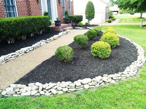 As long as you take your time and focus on getting the. Decorative Landscaping with Rocks for a Natural House ...