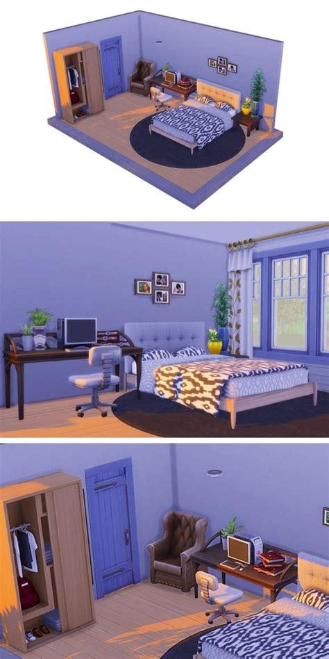 Ts4dollhouse Cozy Leafy Bedroom Sims House Sims 4 House Design