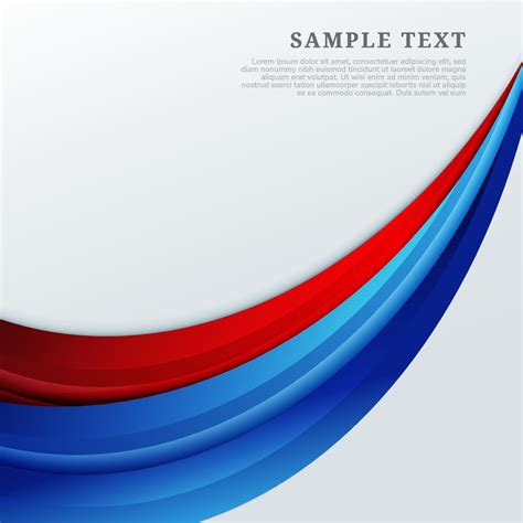 Abstract Red And Blue Curves Shape On White Background 1987802 Vector