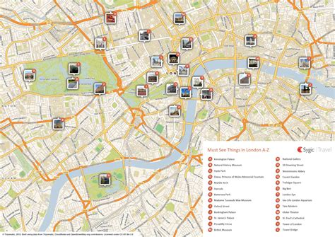 Zabytki Londynu Mapa Atrakcji Londyn Anglia