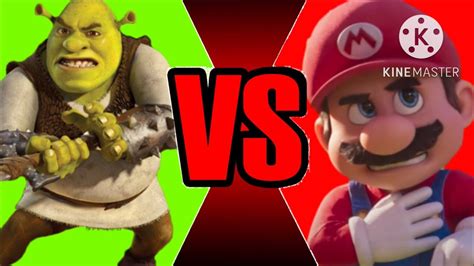 Shrek Vs Super Mario Full Fight Youtube