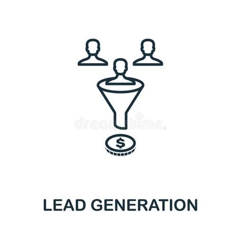 Lead Generation Outline Icon Thin Line Concept Element From Crm Icons