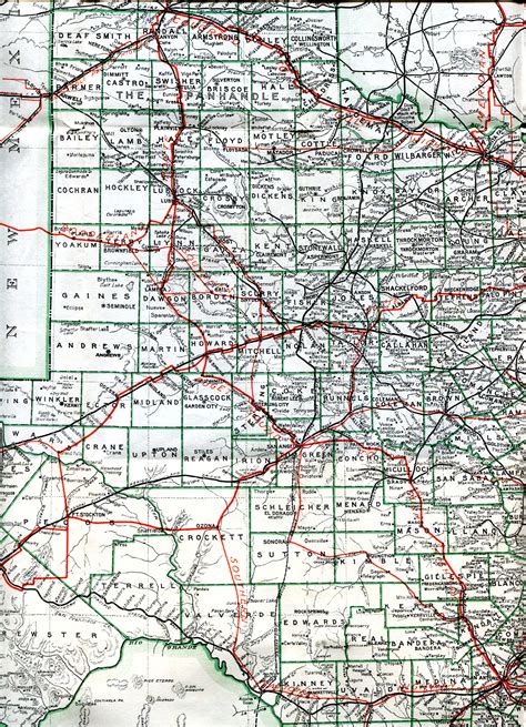 Old Highway Maps Of Texas Road Map Of Texas Highways Printable Maps Images