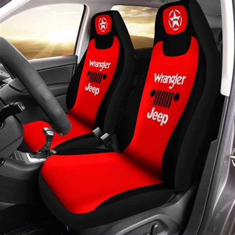 Jeep Wrangler Lph Car Seat Cover Set Of Ver Red Fashion Store