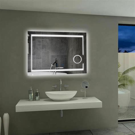 Us Warm White Light Bathroom Makeup Led Mirror Backlit Anti Fog Vanity