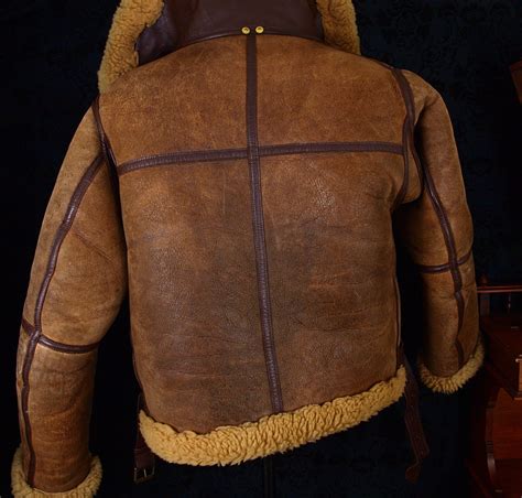Soldsuperb Mens Genuine Irvin Sheepskin Leather Flying Jacket