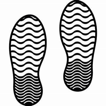 A Black And White Image Of A Pair Of Shoes With Wavy Lines On The Sole