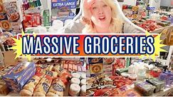 FOOD for a Large Family | Massive Grocery Shopping Haul | BIG Once-a-Month Grocery Shopping!