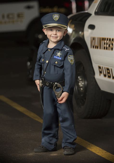 Disfraz De Oficial De Policía Deluxe Para Niños Pequeños