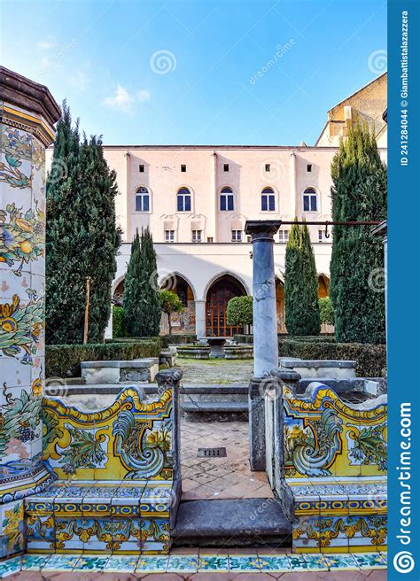 the santa chiara monastery in naples italy editorial stock image image of medieval