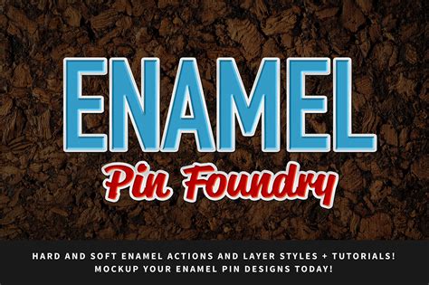 Enamel Pin Photoshop Actions Layer Styles Tutorials On Behance