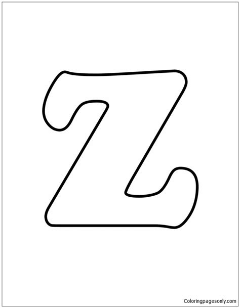 Letter Z - image 1 Coloring Pages - Alphabet Coloring Pages - Coloring