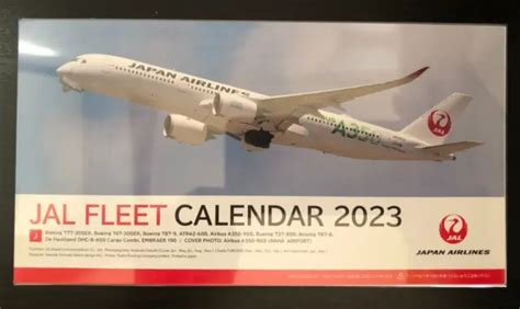 Japan Airline Jal Fleet Desktop Calendar 2023 Airbus A350 Boeing Fast