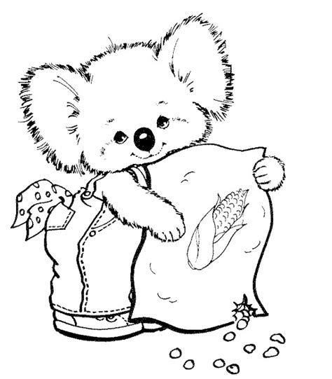 Coloriage Koala Mignon Dessin Gratuit à Imprimer