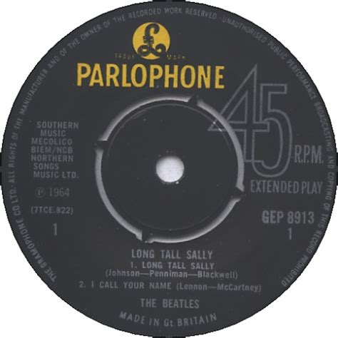 The Beatles Long Tall Sally Ep 3rd 4pr Uk 7 Vinyl Single 7 Inch