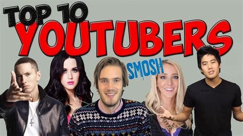 Top 10 Most Subscribed Youtubers Of 2014 Youtube