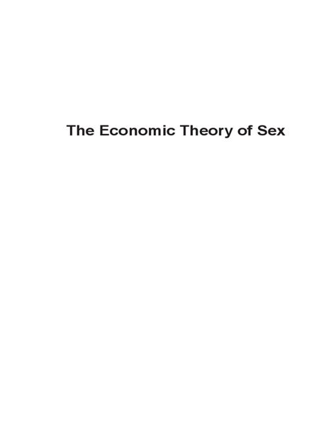 The Economic Theory Of Sex Industrialism Feminism And The